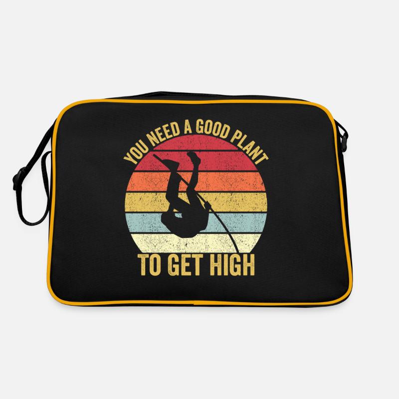 Saut à la perche amusant Saut à la perche Sac Retro