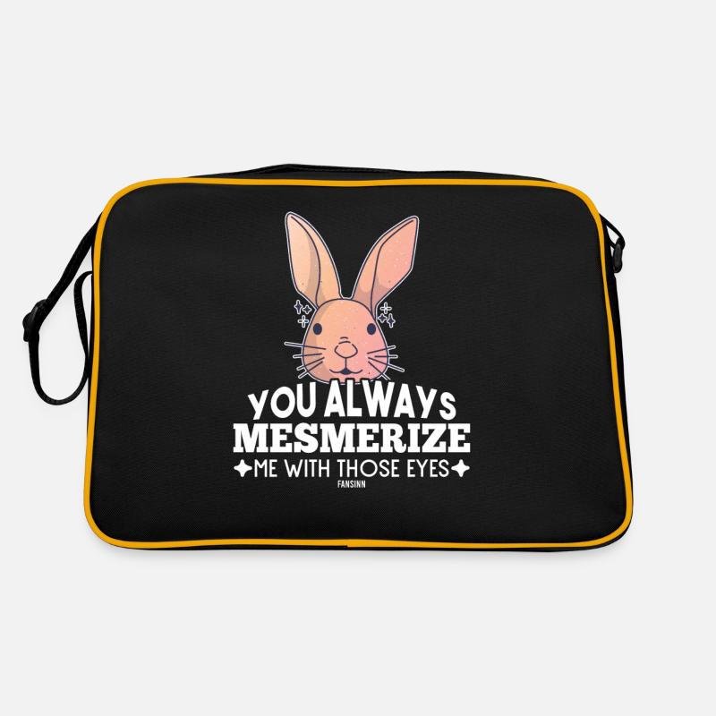 cute bunny hypnotizes people Retro Bag