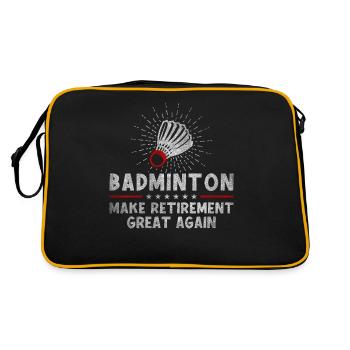 Le badminton rend sa retraite géniale à nouveau Retraité - Sac Retro - noir/or - Dos