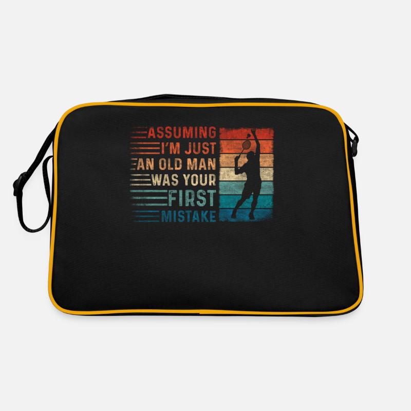 Assuming Im Just An Old Man Mistake Badminton Retro Bag