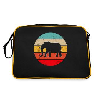 Éléphant Rétro - Sac Retro - noir/or - Dos