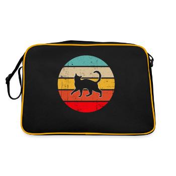Chat Rétro - Sac Retro - noir/or - Dos