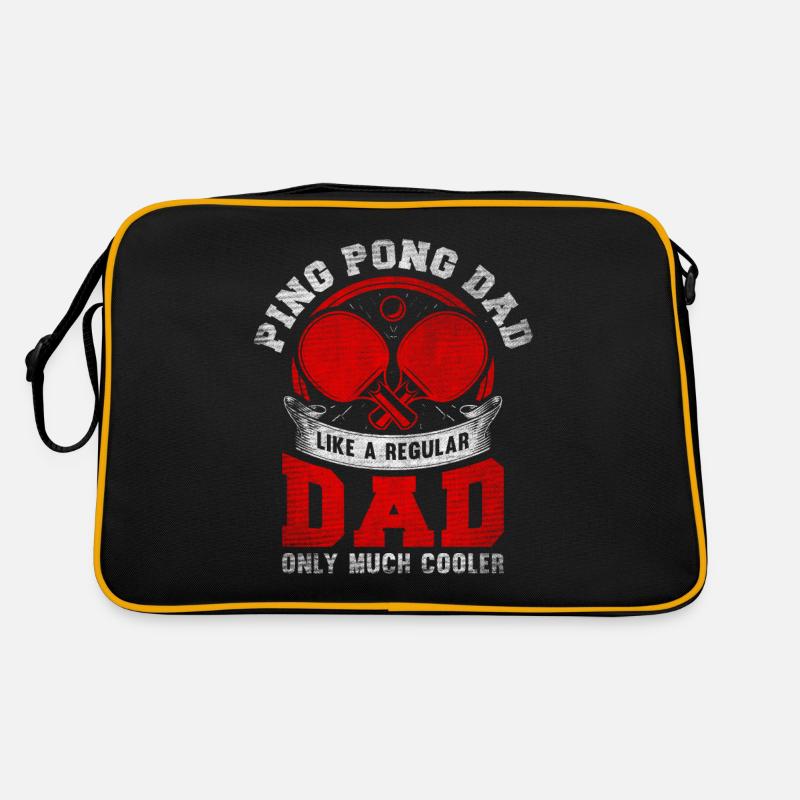 Cool Ping Pong Dad Ping Pong Player Father Retro Bag