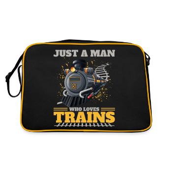 Train Modellbauer, Modelllokomitive Lok Lokomotive - Sac Retro - noir/or - Dos