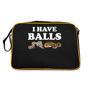 Drôle de boule Python Serpent - Sac Retro - noir/or - Dos
