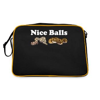 Drôle de boule Python Serpent - Sac Retro - noir/or - Dos