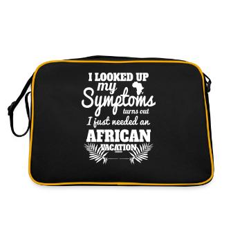 Vacances en Afrique - Sac Retro - noir/or - Dos
