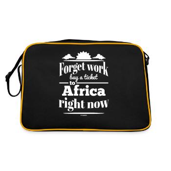 Je veux aller en Afrique - Sac Retro - noir/or - Dos