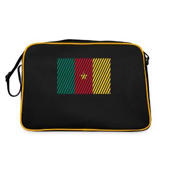 Drapeau camerounais - Sac Retro - noir/or - Dos