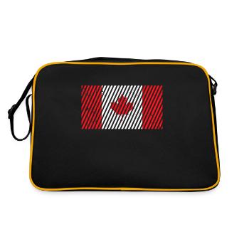 Drapeau du Canada - Sac Retro - noir/or - Dos