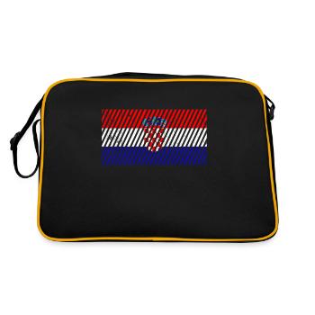 Drapeau croate - Sac Retro - noir/or - Dos