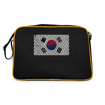 Drapeau sud-coréen - Sac Retro - noir/or - Dos