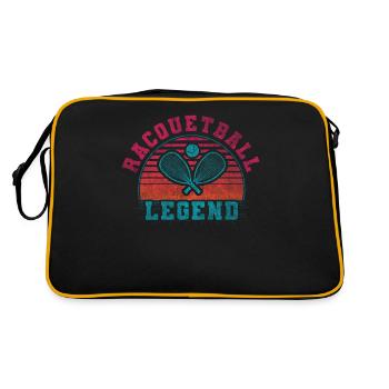 Cool Retro Crossing Rackets Racquetball Legend - Retro Bag - black/gold - Back