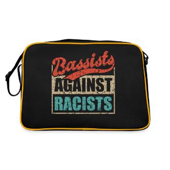 Bassistes contre racistes Bassistes contre droite - Sac Retro - noir/or - Dos