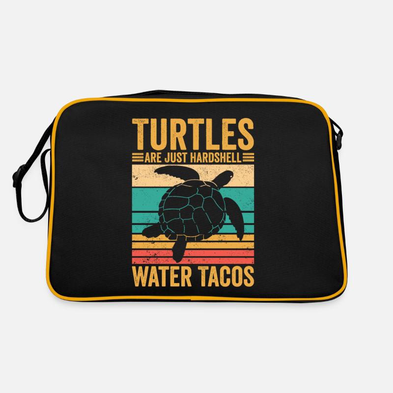 Funny turtles are just hard-shell water-T Retro Bag
