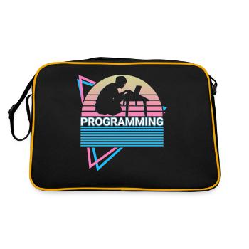 Programming Programmer Retro - Retro Bag - black/gold - Back
