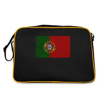 Drapeau du Portugal - Sac Retro - noir/or - Dos