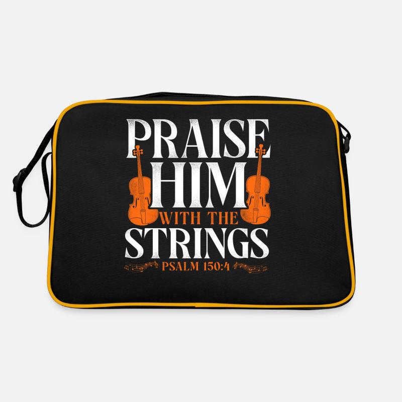 Violon Violoniste Bible Citation Foi Sac Retro