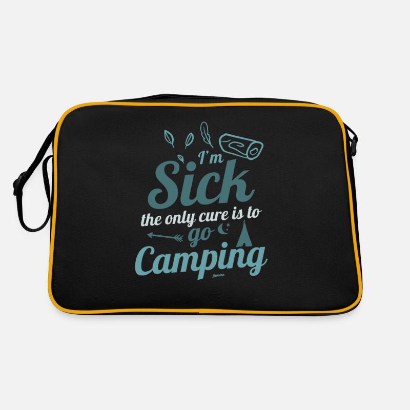 Ich bin krank mich heilt nur Camping Retro Tasche