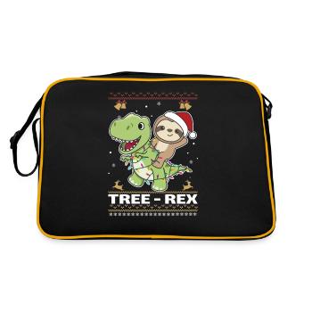 Joyeux Noël moche Noël paresseux Rex - Sac Retro - noir/or - Dos