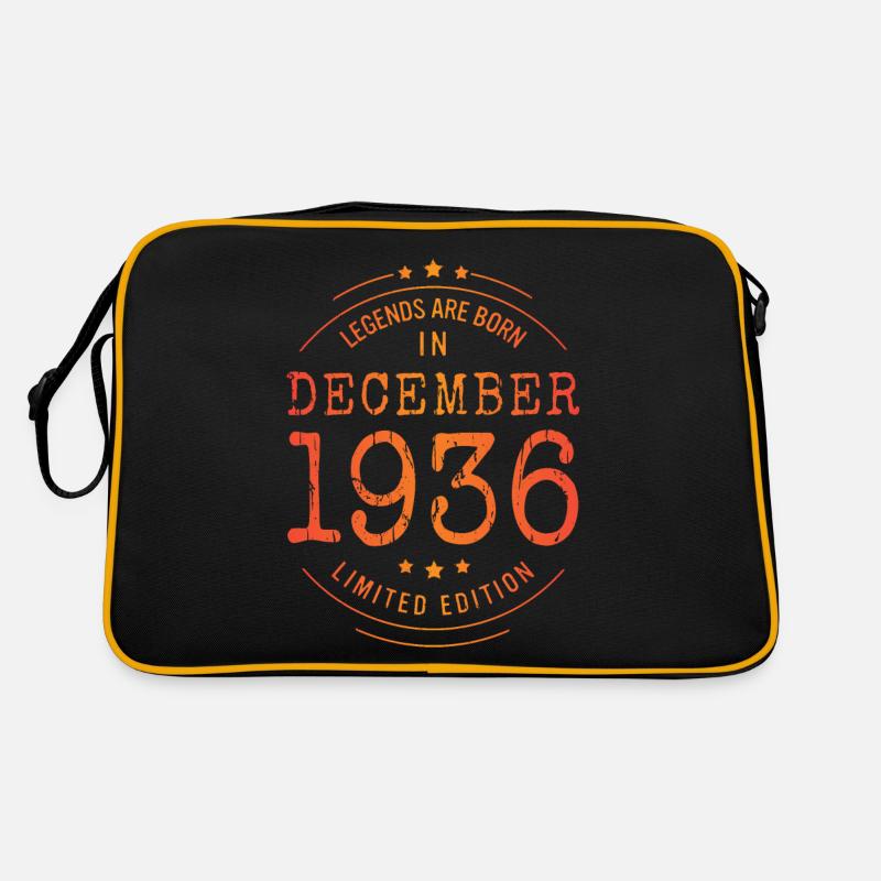 Anniversaire Décembre 1936 Edition Limitée Millésime Sac Retro