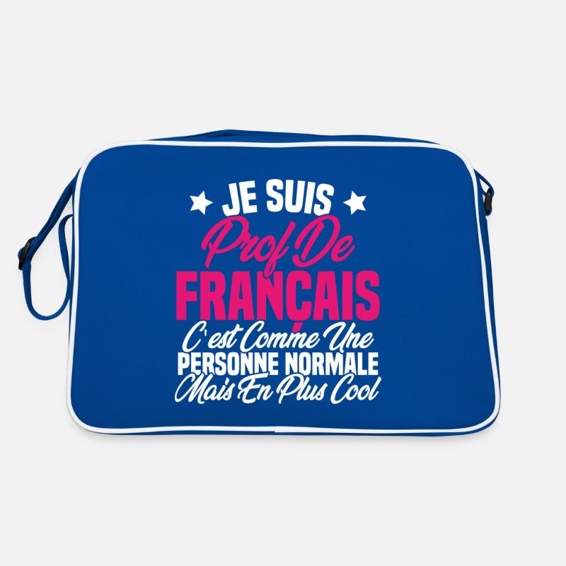 Je suis prof de français Cadeau Prof Sac Retro