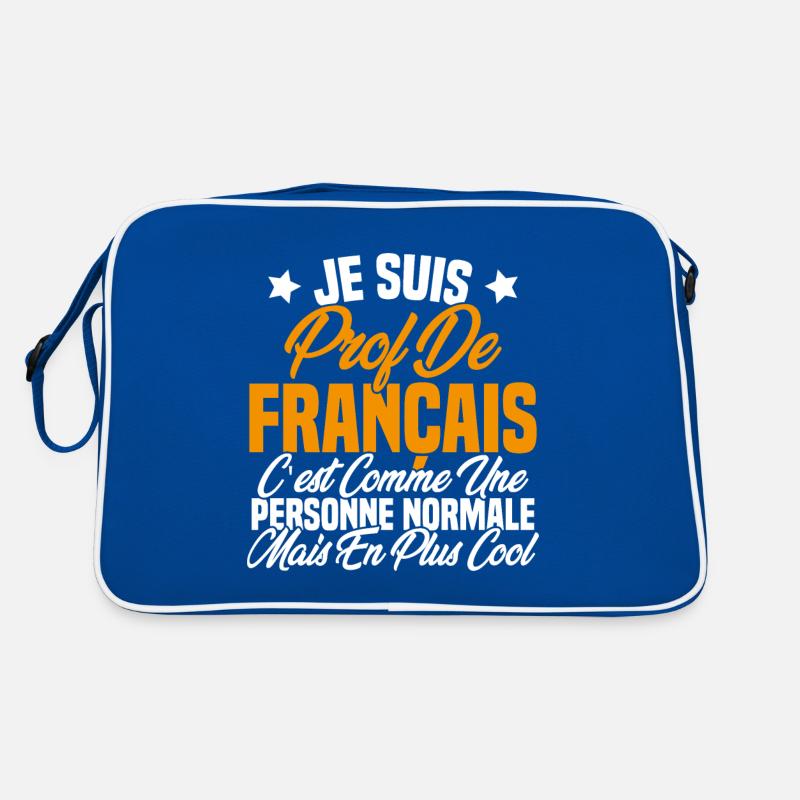 Je suis prof de français Cadeau Prof Sac Retro