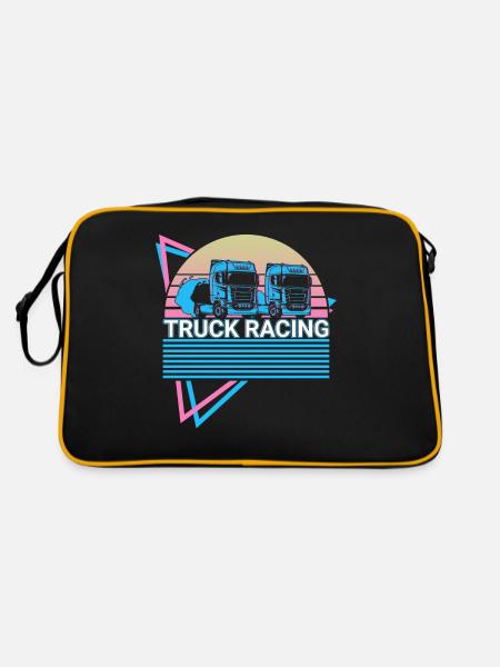 Truck Racing Truck Racer Retro - Sac Retro - noir/or - Dos