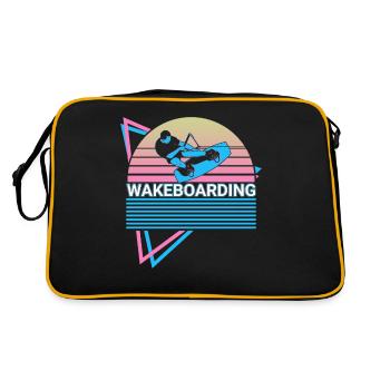 Wakeboard Wakeboarder Retro - Sac Retro - noir/or - Dos