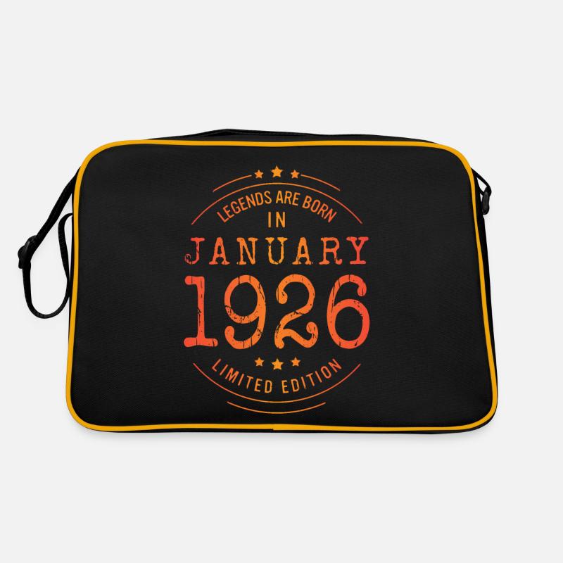 Anniversaire Janvier 1926 Edition Limitée Millésime Sac Retro