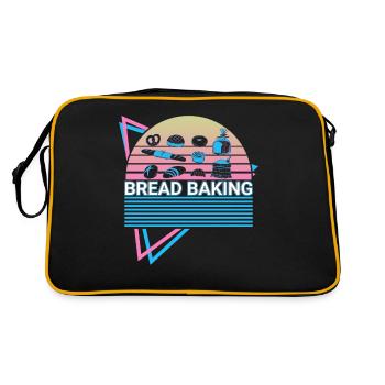 Bread Baking Baker Retro - Retro Bag - black/gold - Back
