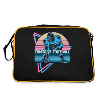 Joueur de football Fantasy Rétro - Sac Retro - noir/or - Dos