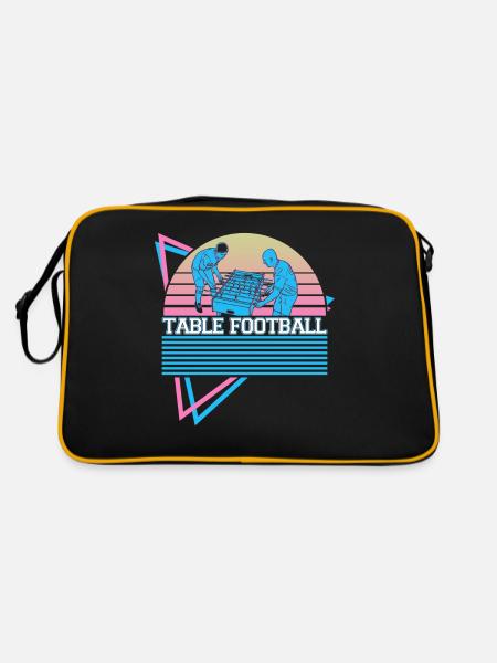 Joueur de baby-foot rétro - Sac Retro - noir/or - Dos