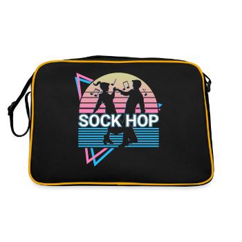 Sock Hop Retro - Retro Bag - black/gold - Back