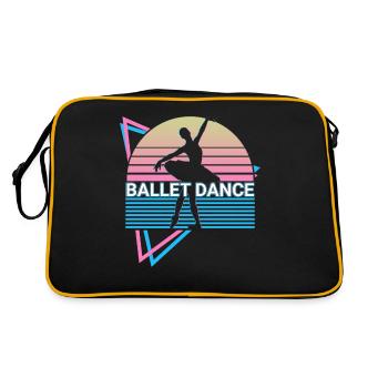 Ballet Danse Ballet Danse Ballerine Rétro - Sac Retro - noir/or - Dos
