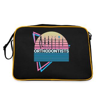 Orthodontistes Orthodontie Rétro - Sac Retro - noir/or - Dos