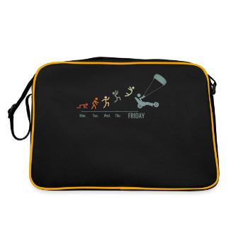 Voile sur sable Windracer Vintage Landsegler - Sac Retro - noir/or - Dos