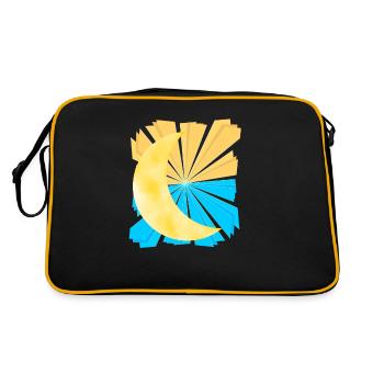 Heavenly Fantasy Moon Crescent Sky - Retro Bag - black/gold - Back