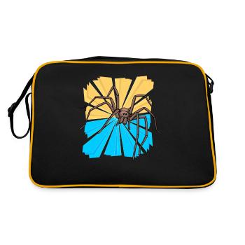 Spider Arachnids Christmas Gift Animal Friend - Retro Bag - black/gold - Back