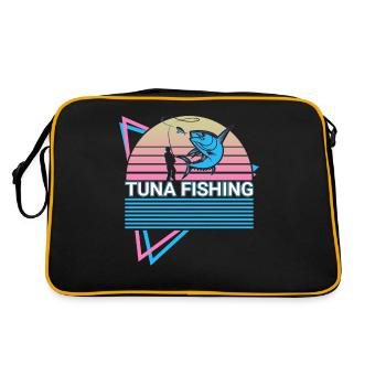 Pêche au thon pêcheur rétro - Sac Retro - noir/or - Dos