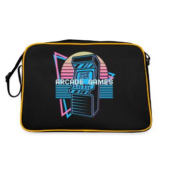 Jeux d’arcade Rétro - Sac Retro - noir/or - Dos
