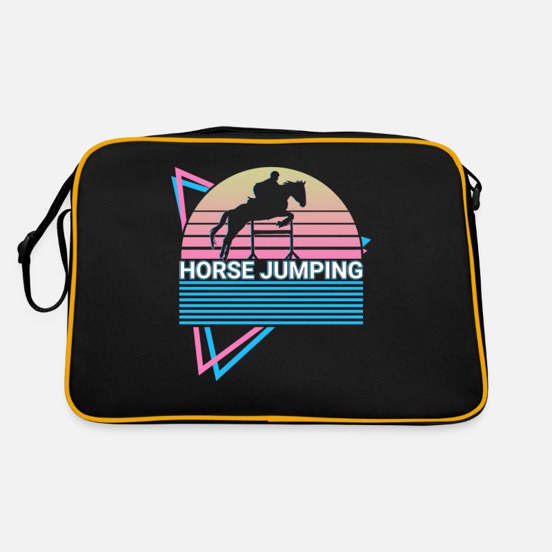 Pferdespringen Retro Retro Tasche