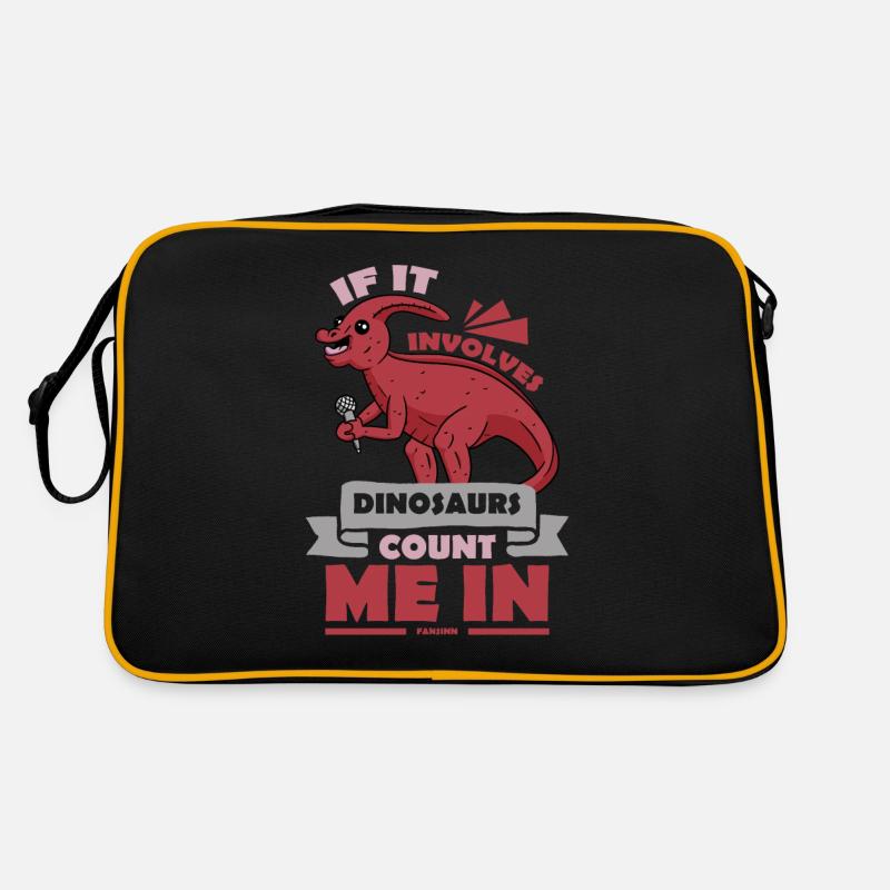 If It Involves Dinosaurs Count Me In Retro Tasche