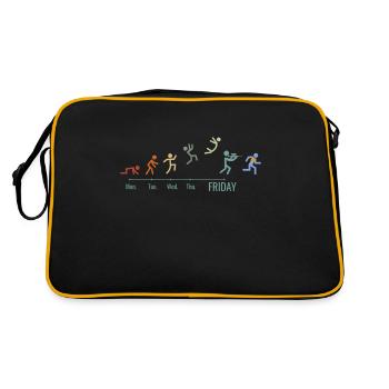 Paintball Airsoft gaming Softair Jeux Vintage - Sac Retro - noir/or - Dos