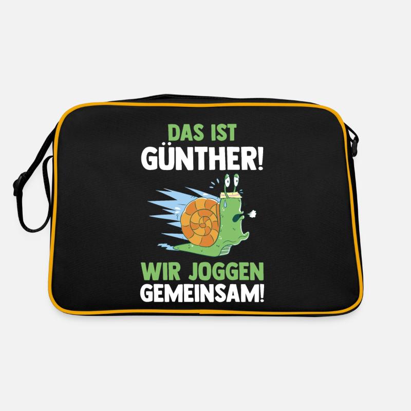 This is Gerda we jog together snail Retro Bag