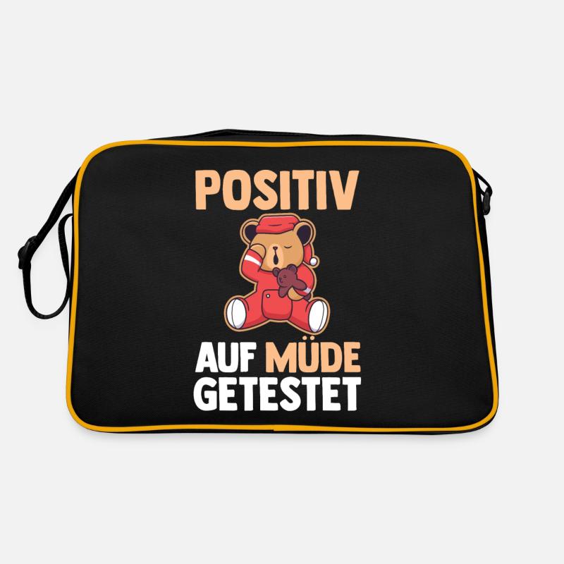 Positiv Auf Müde Getestet Retro Tasche