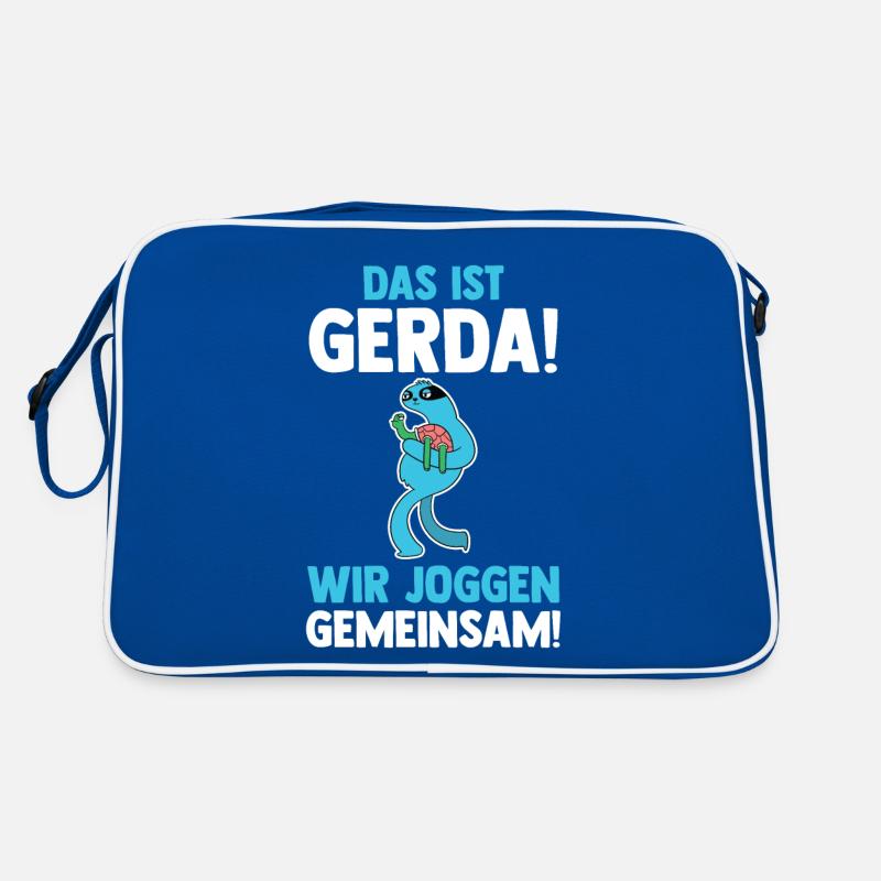 This is Gerda we jog together Sloth Retro Bag