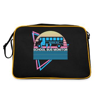School Bus Monitor Retro - Retro Bag - black/gold - Back