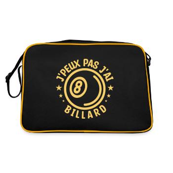 j'peux pas j'ai billard - Sac Retro - noir/or - Dos