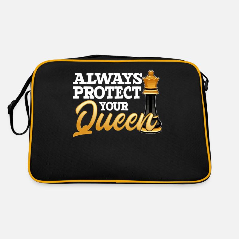 Always Protect Your Queen Funny Chess Player Retro Tasche